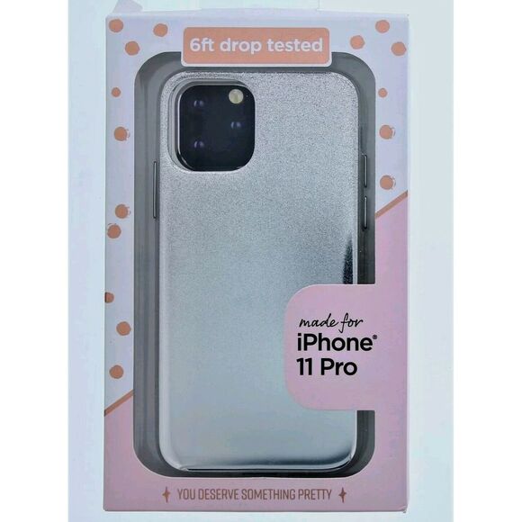Other - Fellowes Silver/Glitter Cell Phone Case For iPhone 11 Pro
